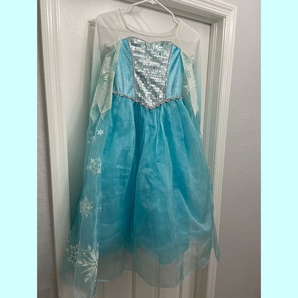 Girls Blue Snow Princess Costume Dress - Brand: